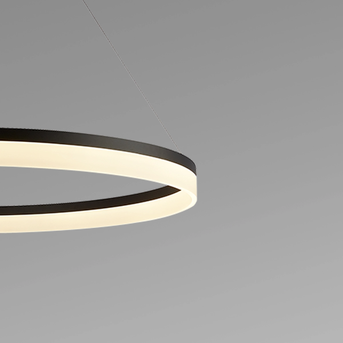 Elegante Pendellampe Ara Ø 60 cm schwarz Lyora 5053423308050