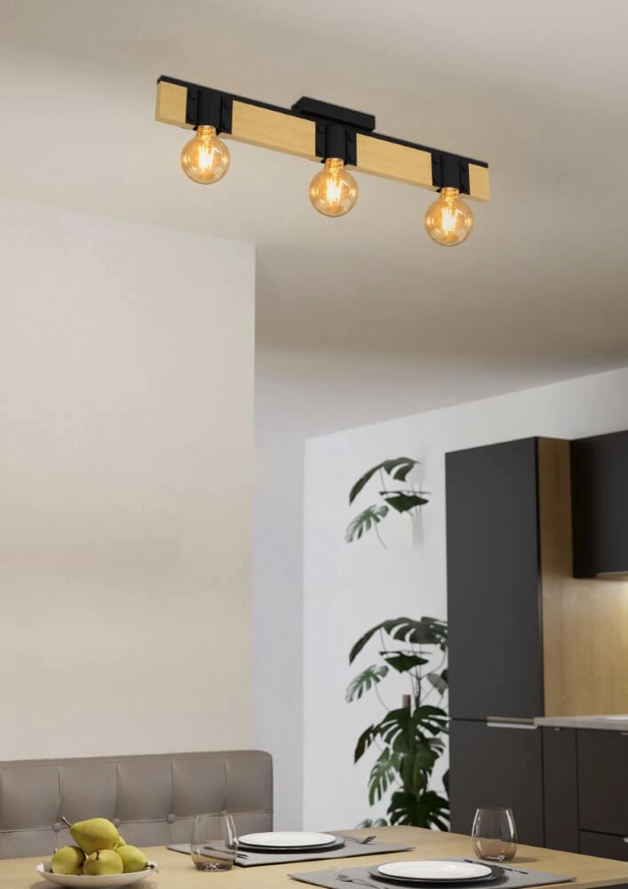 Deckenleuchte aus Holz Bailrigg Eglo 9002759439019