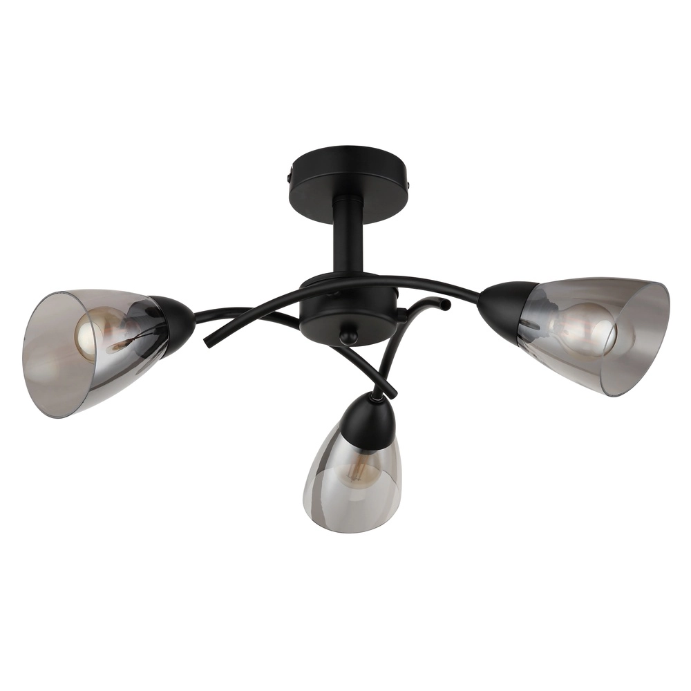 Schwarze Deckenlampe Paula Konstruktion Globo 9007371589524