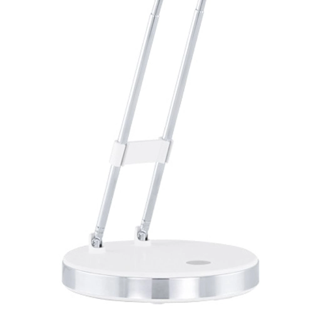 LED Tischlampe Gexo Metallic-Grau mit Weiß Eglo 9002759930776
