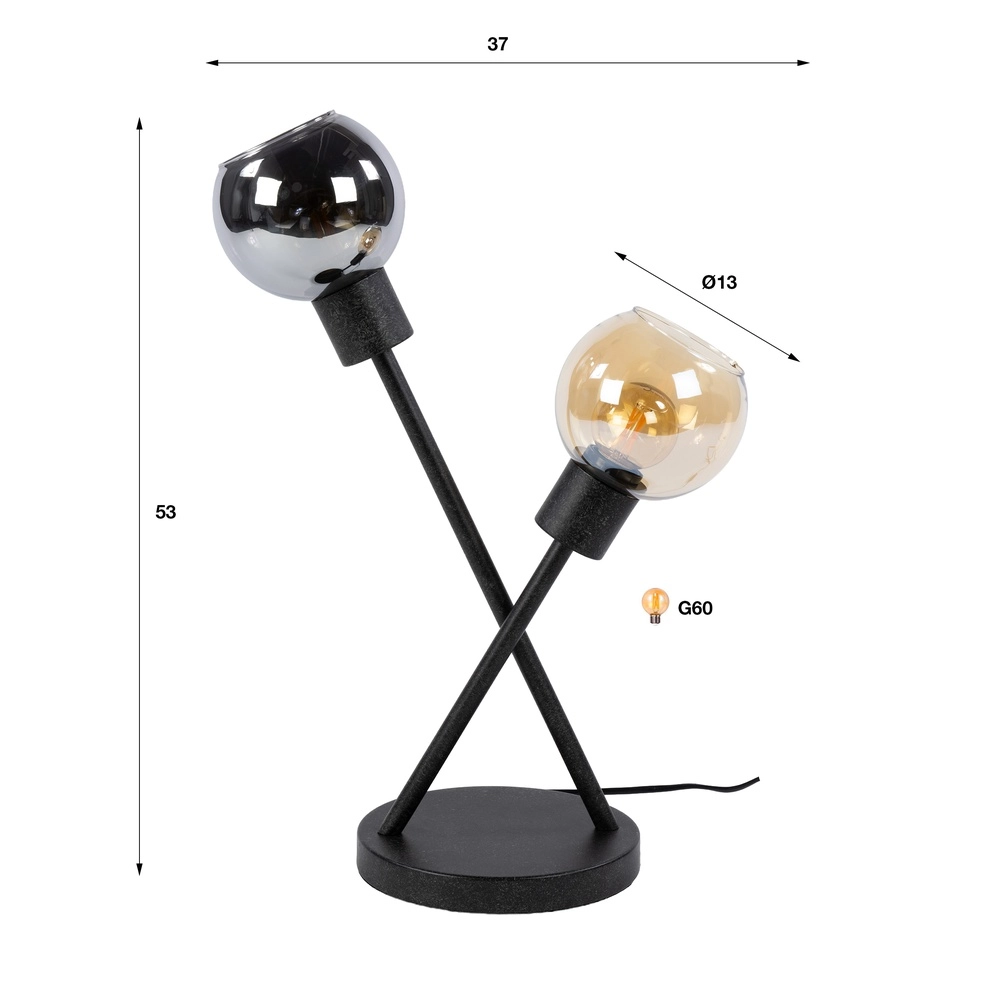 Tischlampendesign Sfera Schwarz Lyora 8716803515185