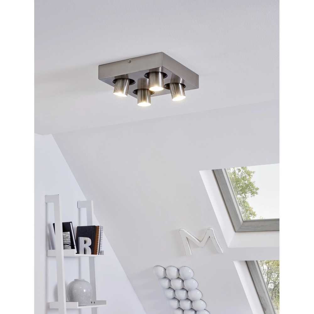 Quadratische Deckenlampe Robledo 1 Schwarz Eglo 9002759966089