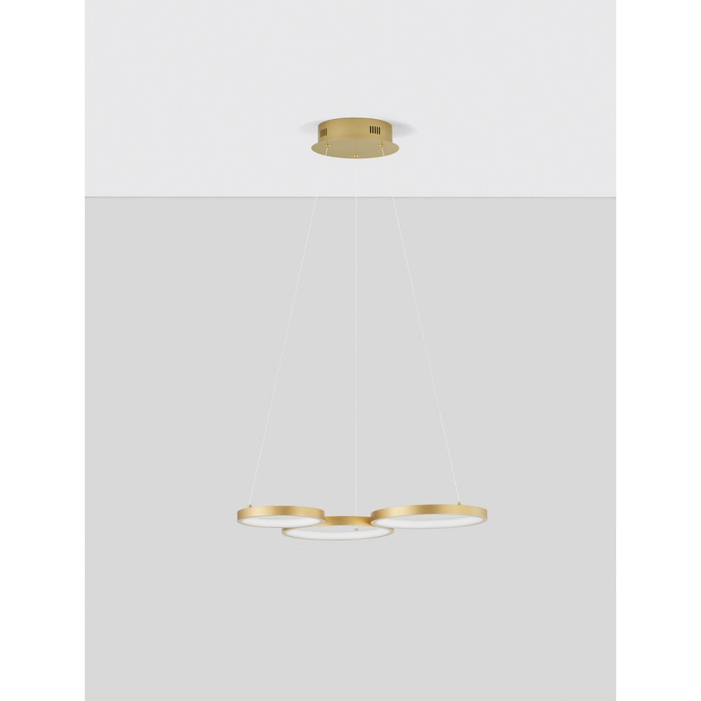 Moderne Pendelleuchte Magnus gold 55cm Lyora 5212017433176