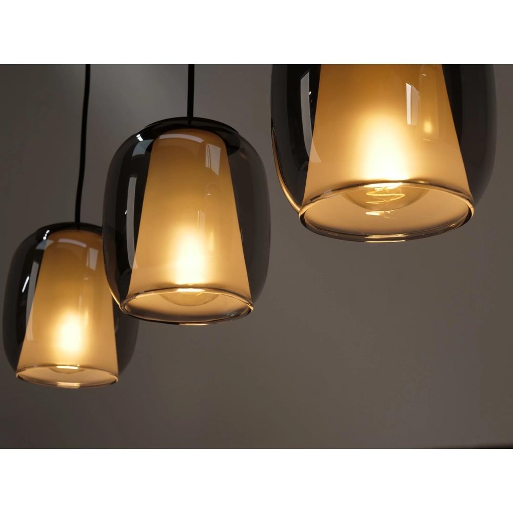 Esstisch-Pendellampe Ciampino 4L – Rauchmattglas Eglo 9008606312726