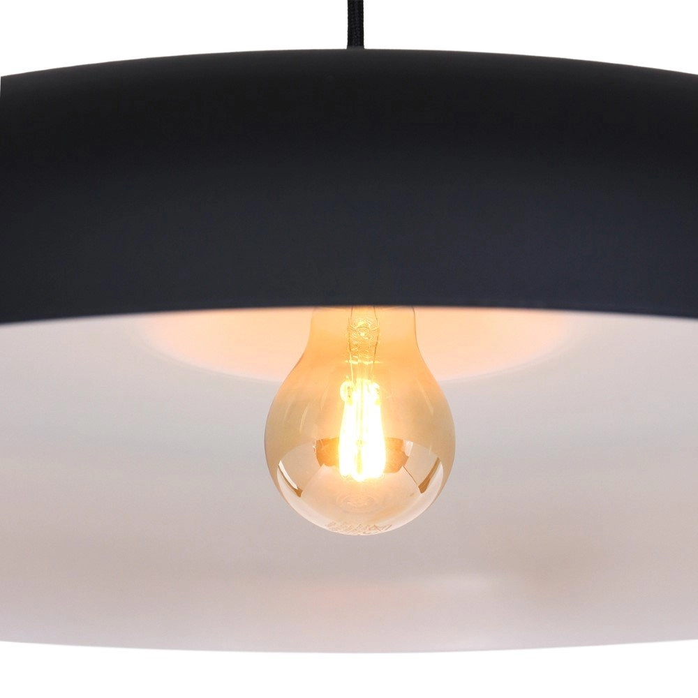 Schwarze Hängelampe Krisip Ø 50cm Steinhauer 8712746132564