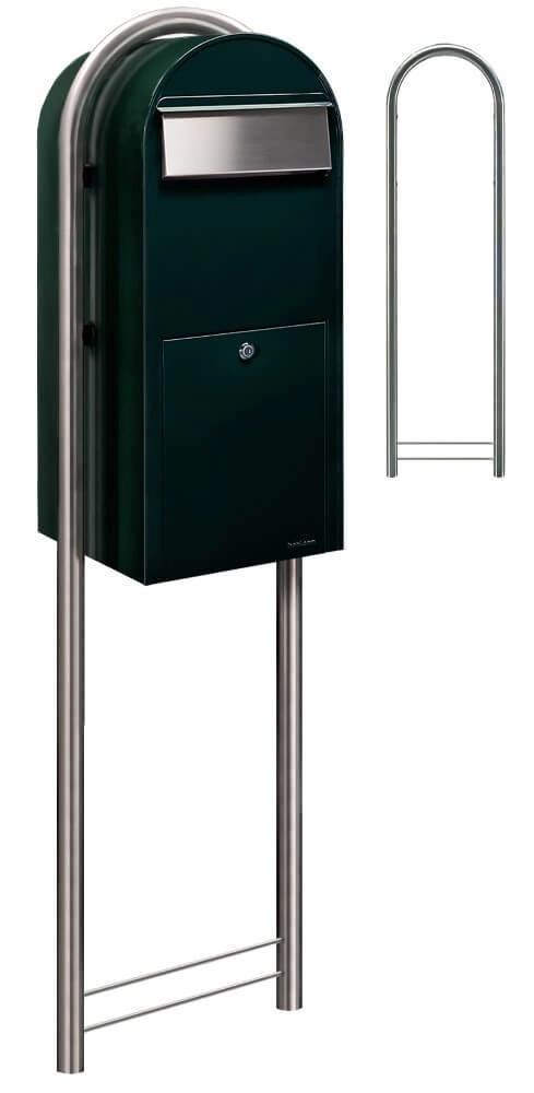 Briefkasten Jumbo 6064 i Schwarz Grün Bobi 6417237026330