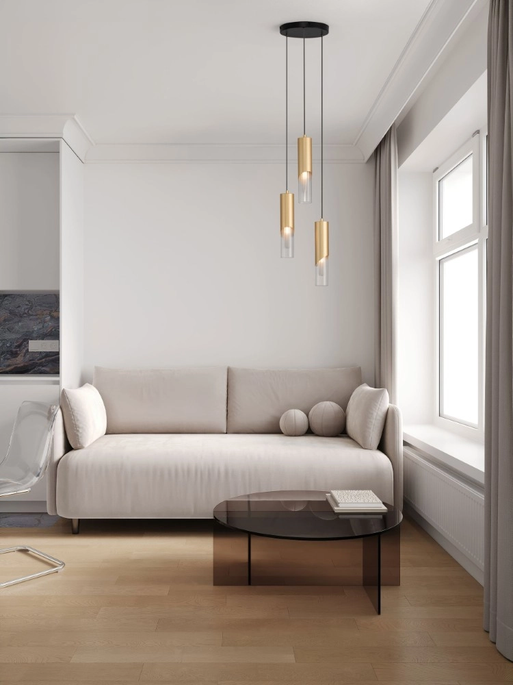 Design-Pendellampe Modesto Ø 25cm goldene 3-Licht Lyora 5212063501447