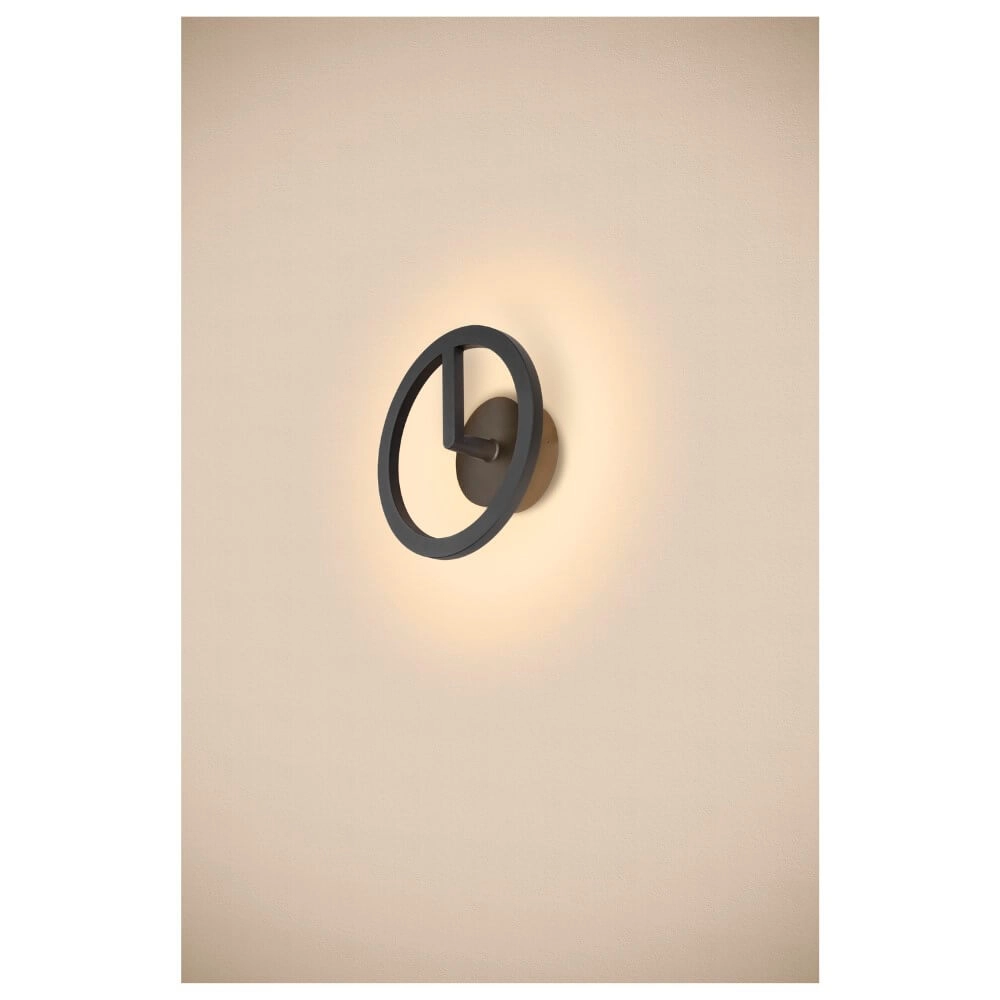 Schlanke Außenlampe Q-Ring Schwarz SLV 4024163290722