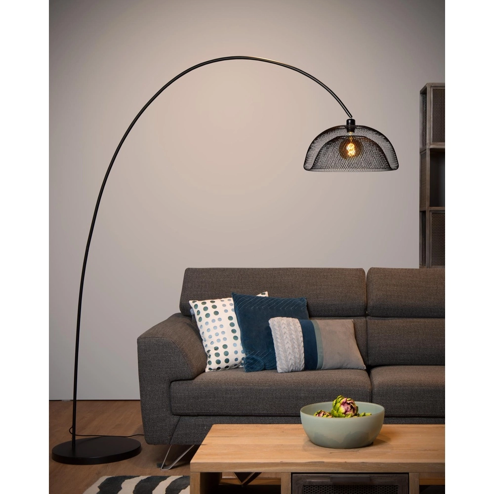 Mesh-Bogenlampe Mesh Schwarz Lucide 5411212302519