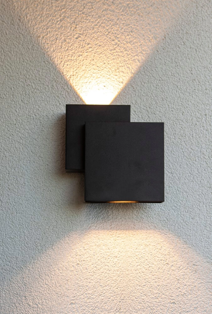 Design-Wandleuchte Rialto Schwarz Lutec 6939412014944