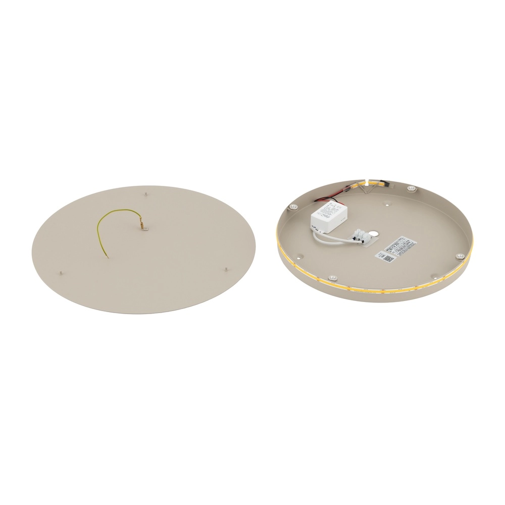Design-Wandlampe Ring sandbraun Ø 35 cm Lyora 5903139126540