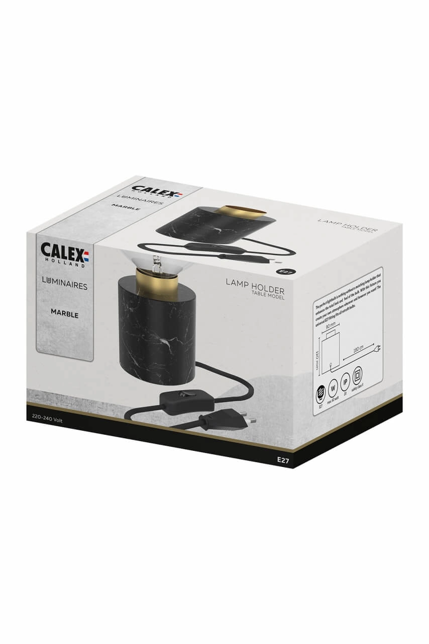Tischlampe in Marmoroptik Marbler runden Circle 8712879150824
