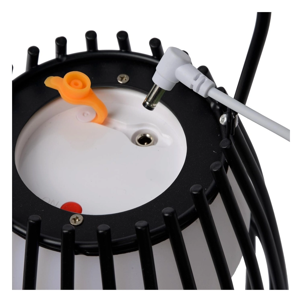 Wiederaufladbare Tischlampe Fjara Schwarz Lucide 5411212061355