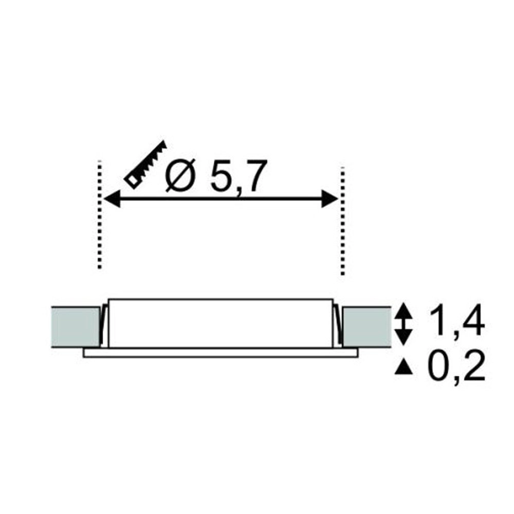 LED Downlighter Ceilinglight DL 126 Chrom SLV 4024163138024
