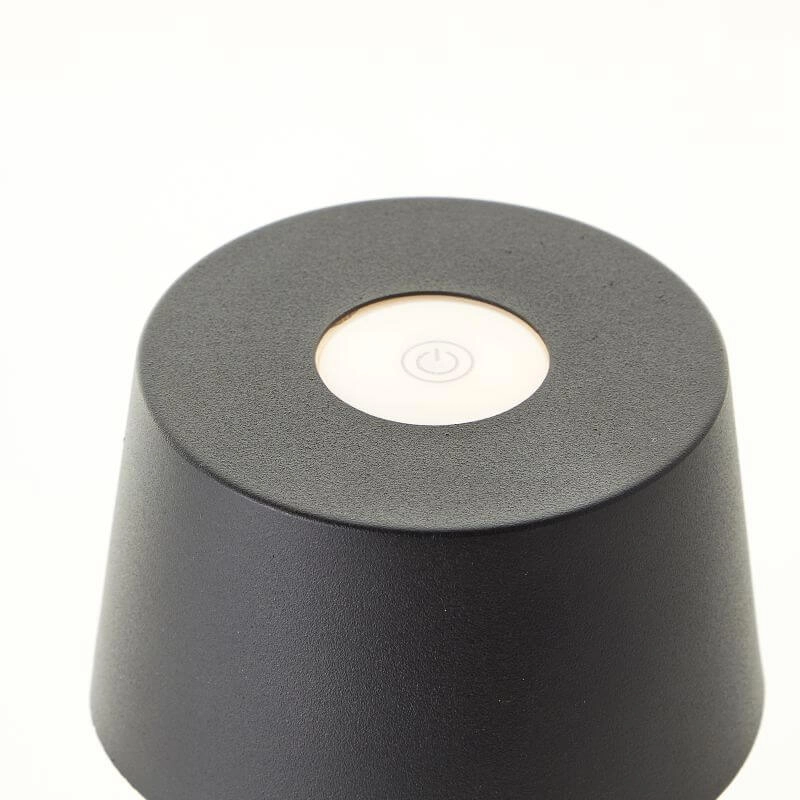 Wiederaufladbare Tischleuchte Jona schwarz Brilliant 4004353449086