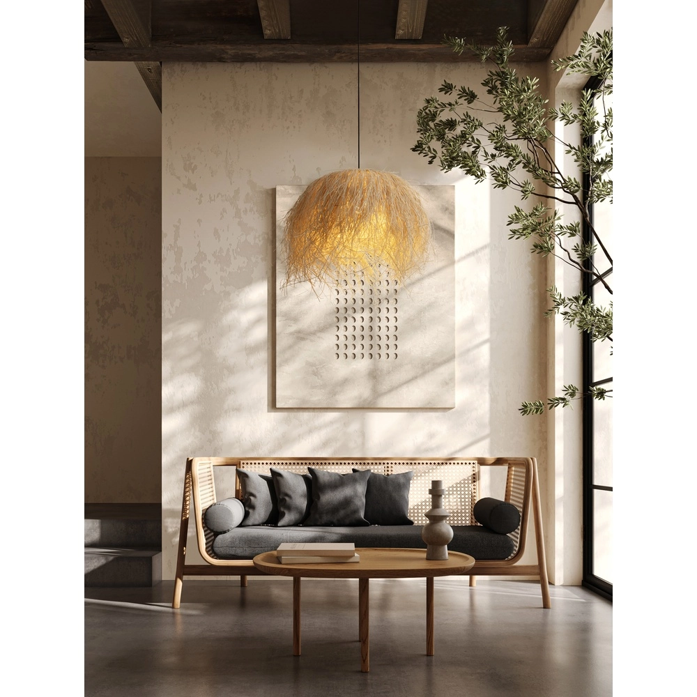 Rattan Pendelleuchte Jaunet Ø 65cm Lyora 5212017465597