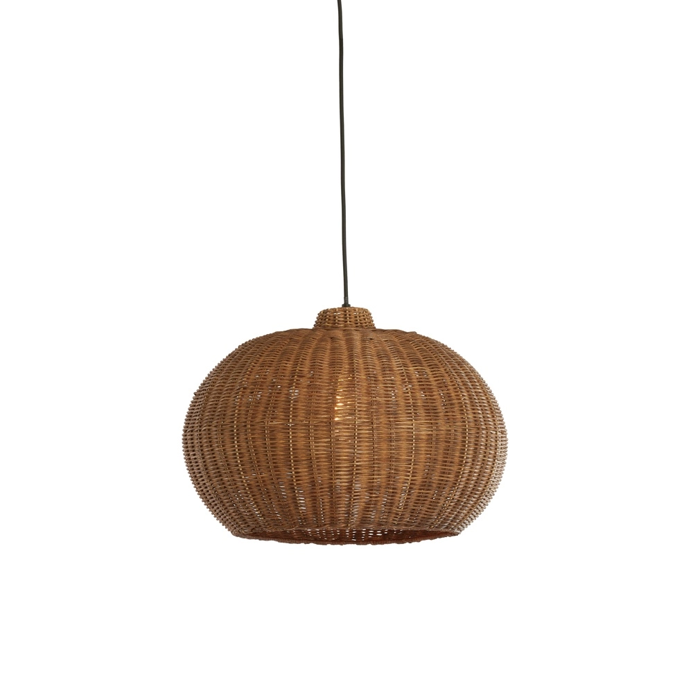 Rattan-Pendellampe Melzor Ø 45cm – dunkelbraun Light & Living 8717807820596