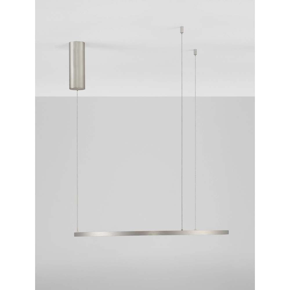 Runde Pendelleuchte Tarquin silbergrau Ø 60cm Lyora 5212017438287