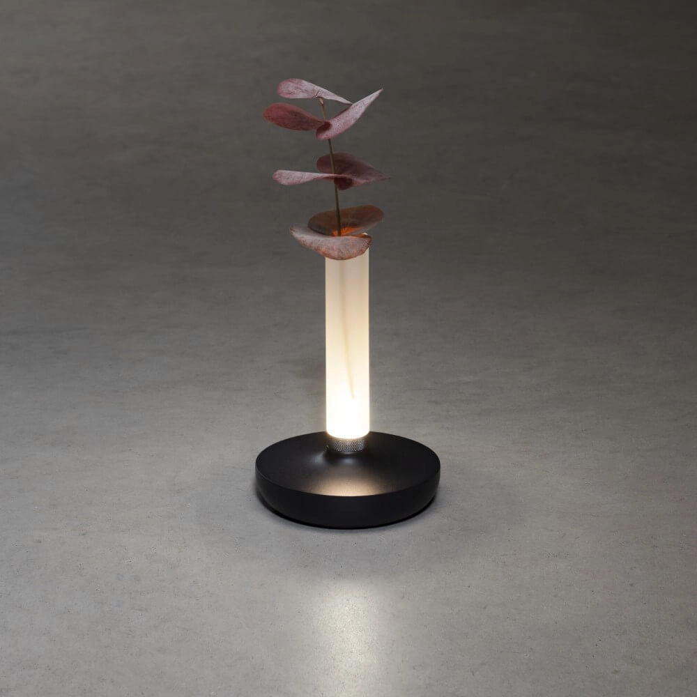 Wiederaufladbare Tischlampe Biarritz Schwarz KonstSmide 7318308277530