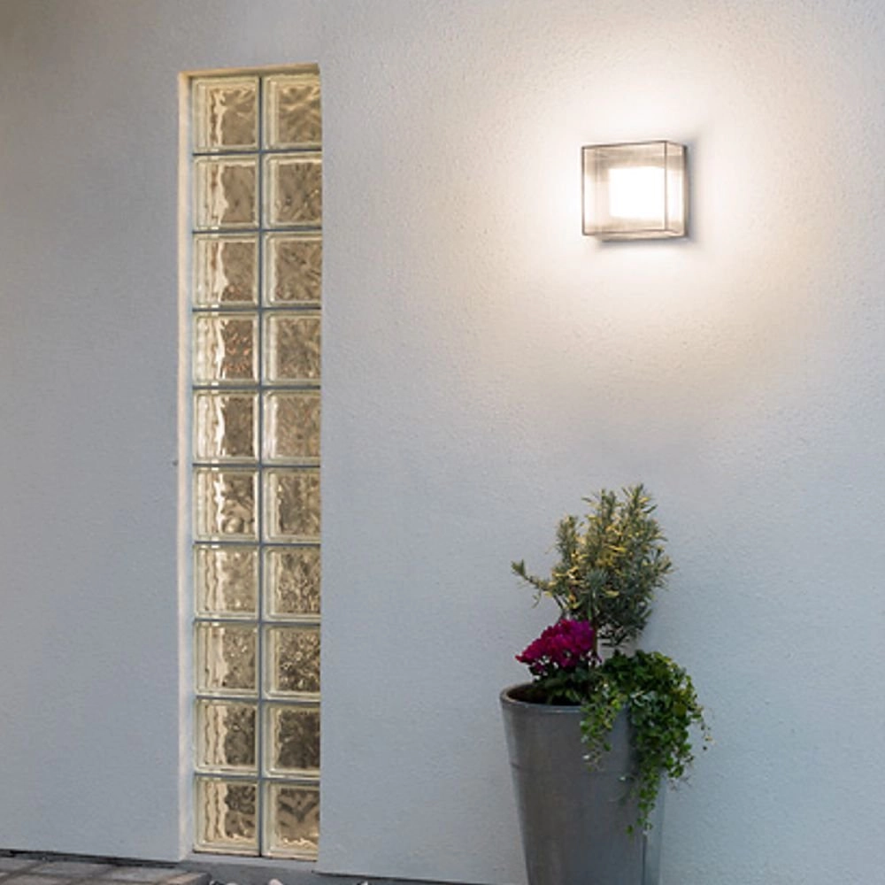 LED-Außenleuchte Sanremo 21cm silbergrau KonstSmide 7318307925319