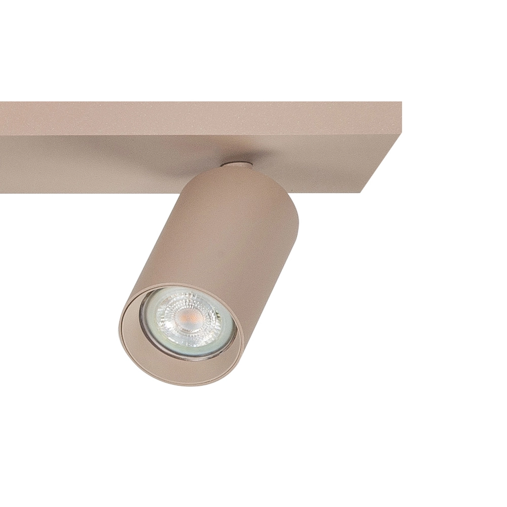 Aufputz-Spot Mila 4-flammig gerade sandbraun Highlight 8718379050473