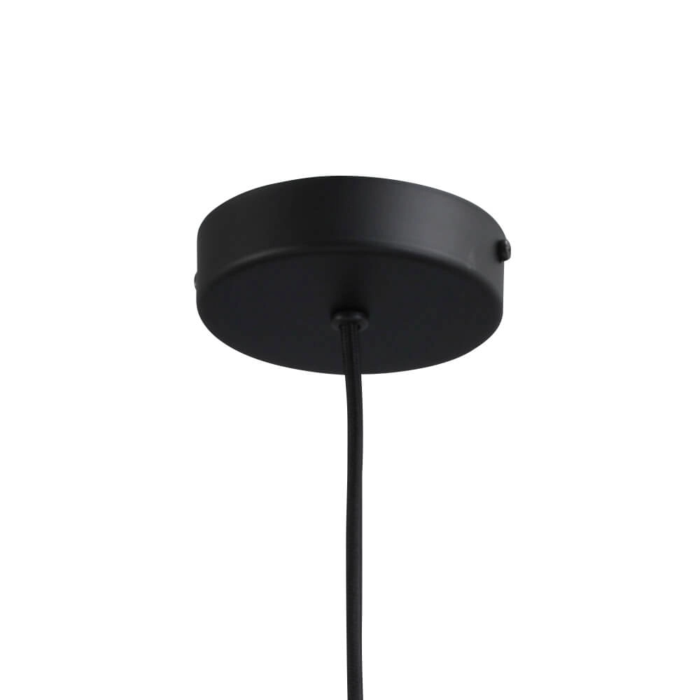 Hängelampe schwarz Porto mit rotem Jagger-Glas – Ø 19 cm Masterlight 8718121269337
