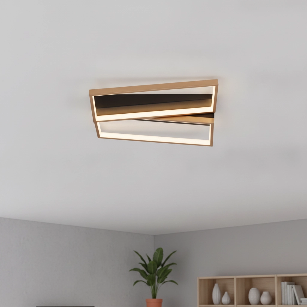 Design-Deckenleuchte Elize schwarz mit gold