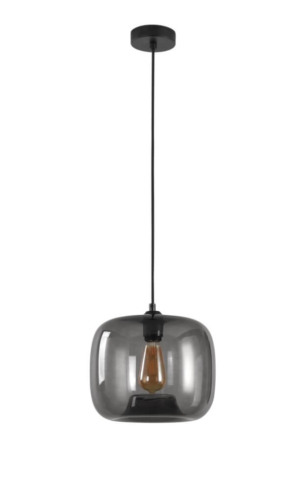 Hängelampe Preston graues Glas Ø 28cm Artdelight 8719831737796