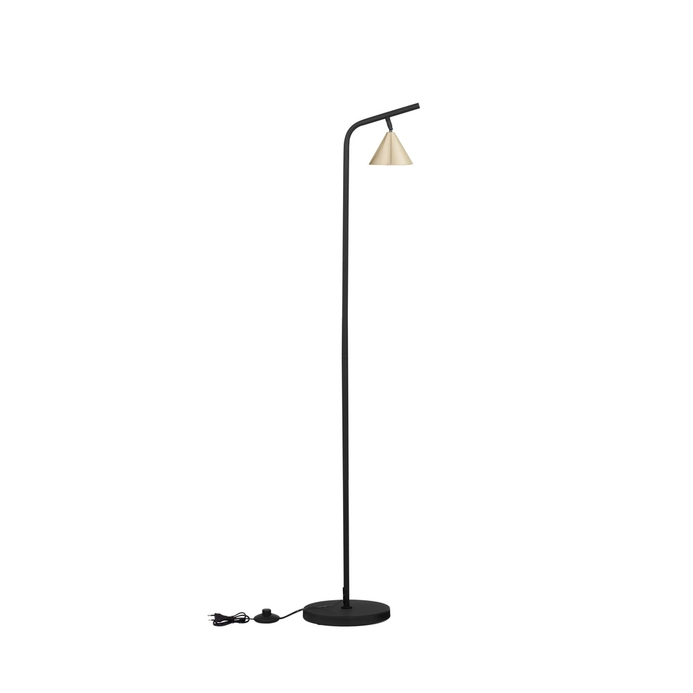 Stehlampe Conico schwarz mit gold Lyora 5212017475473