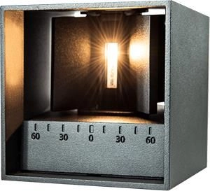Schwarzer Wandspot Cubo Aufwärts Vtac 8714984932463