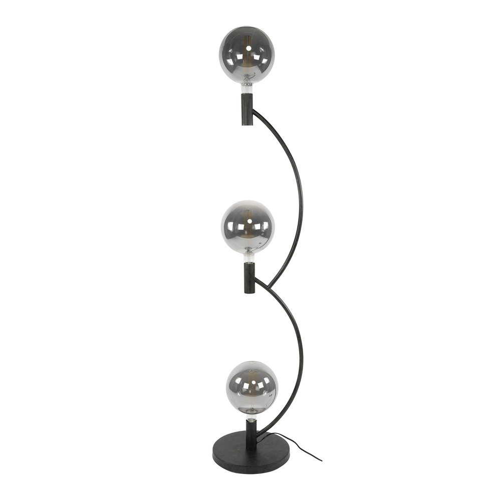 Design-Stehlampe Arcus Schwarze 3-Lichter Lyora 8716803515192