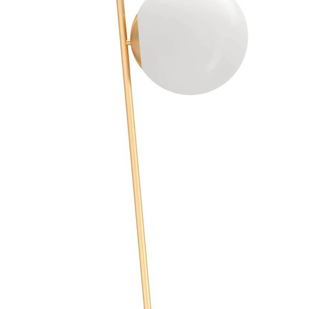 Stehlampe Rondo 4 Gold mit weißer Kugel Eglo 9008606274451