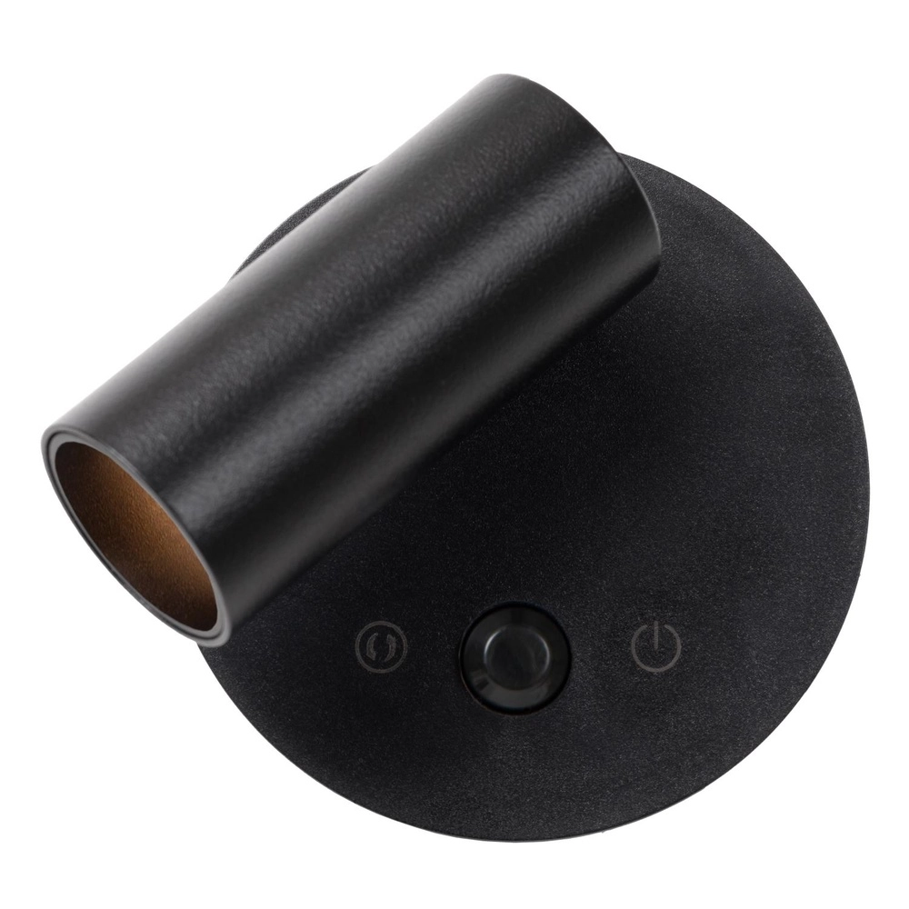 Wiederaufladbare Wandlampe mit Sensor Toni Magnetisches Schwarz Lucide 5411212290571