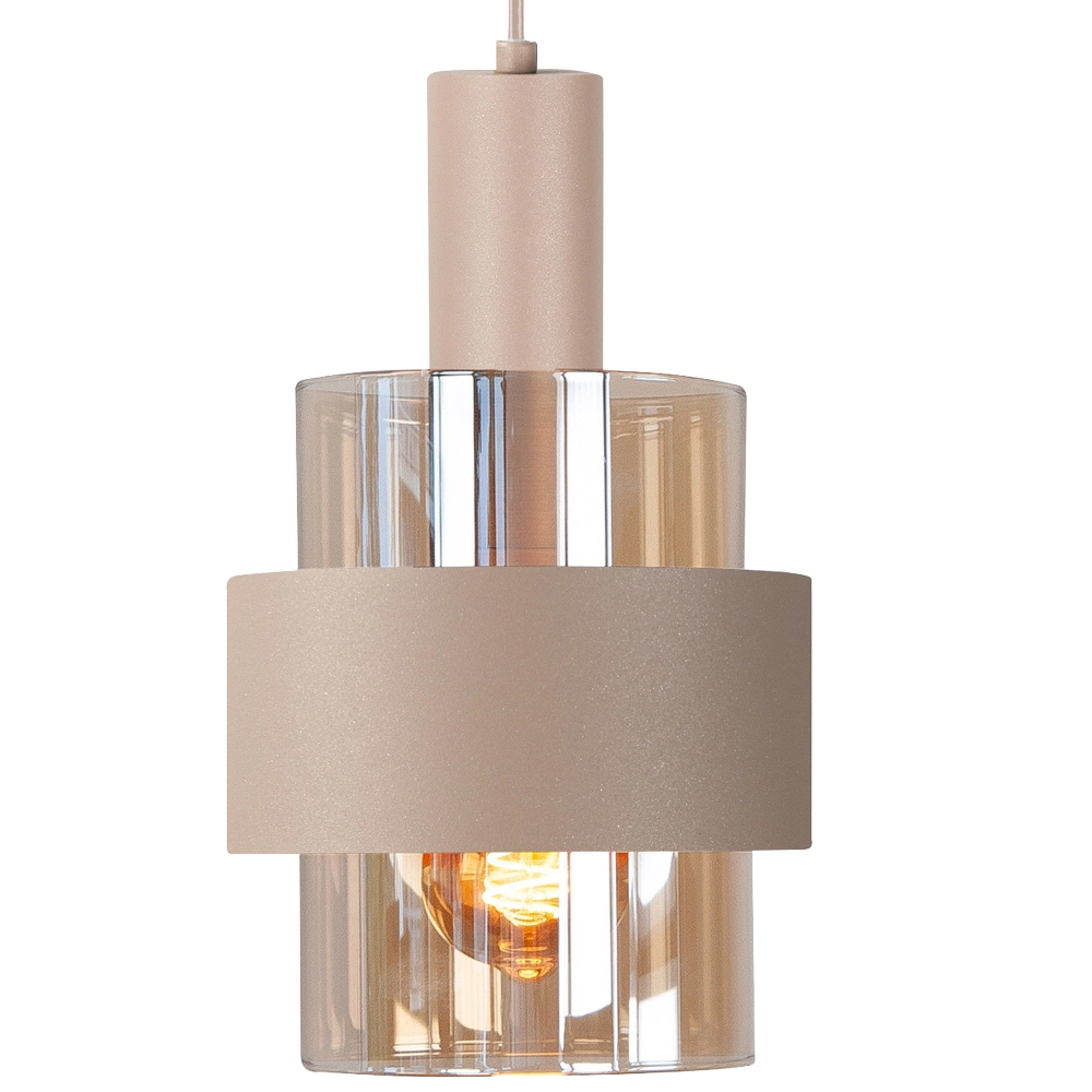 4-flammige Pendelleuchte Marrone sandbraun Highlight 8718379051364