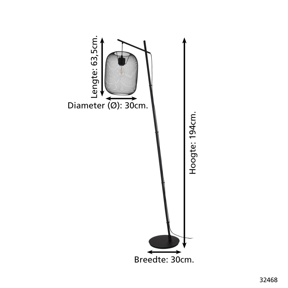 Gitter-Stehlampe Wrington Eglo 9002759324681