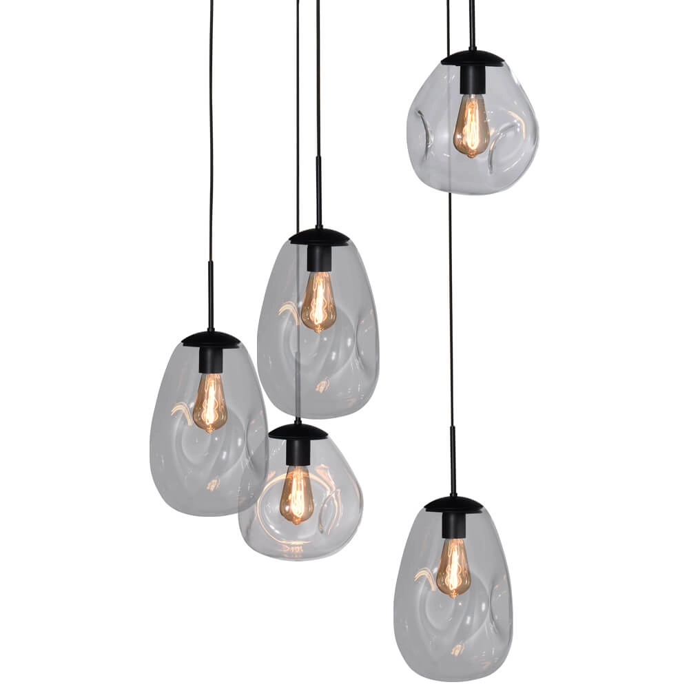 Vide-Hängelampe Lava 5x Klarglas Masterlight 8718121286495