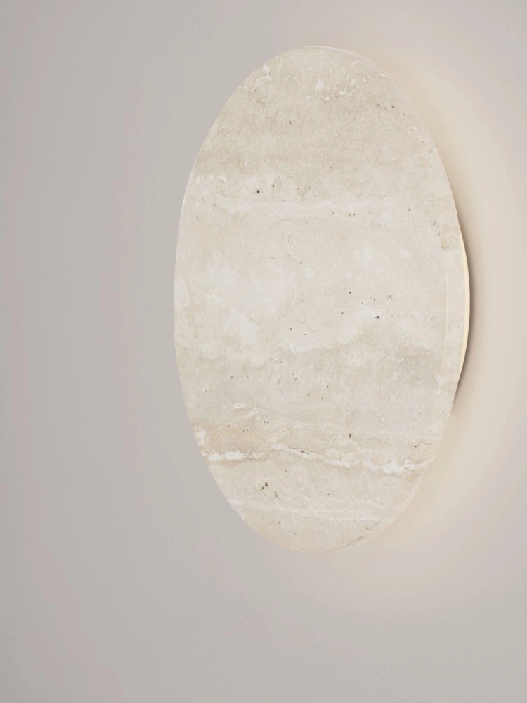 Elegante Wandlampe Viano Sandbraun