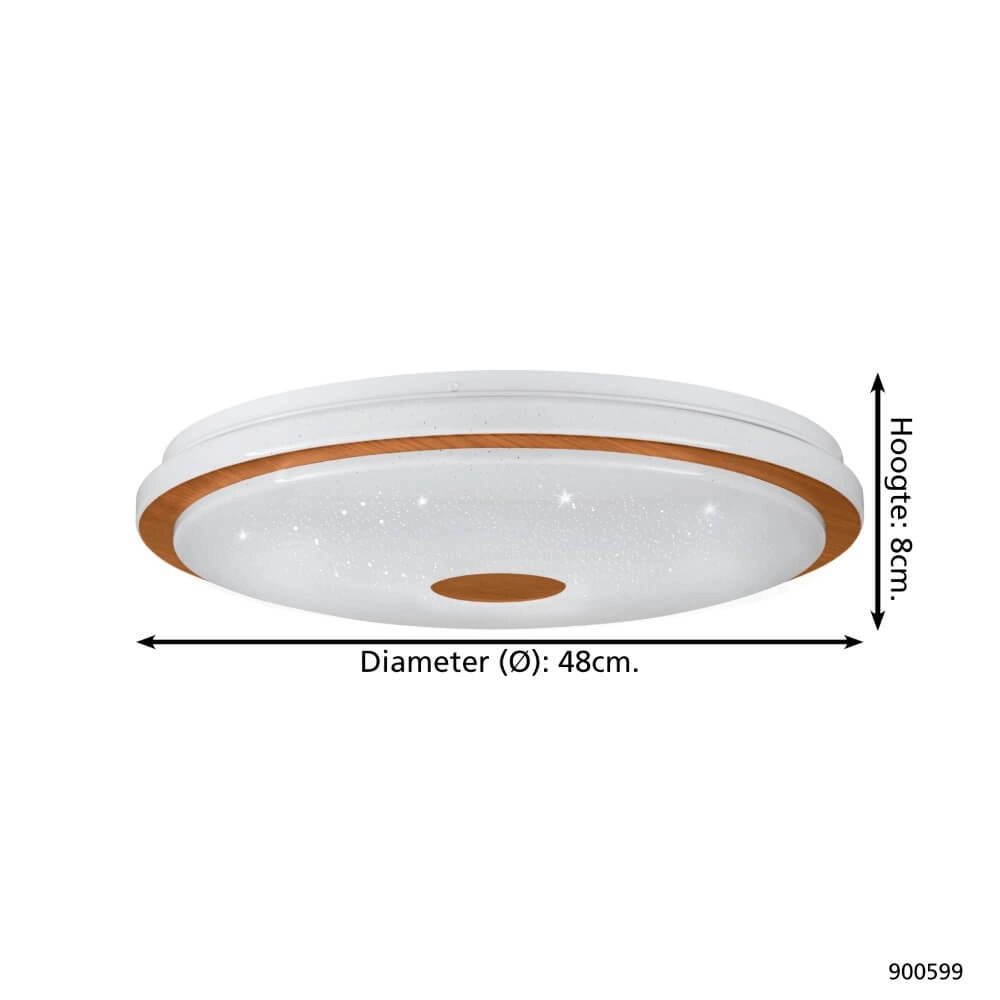 LED-Deckenleuchte Lanciano 1 Ø 48cm Eglo 9008606244980