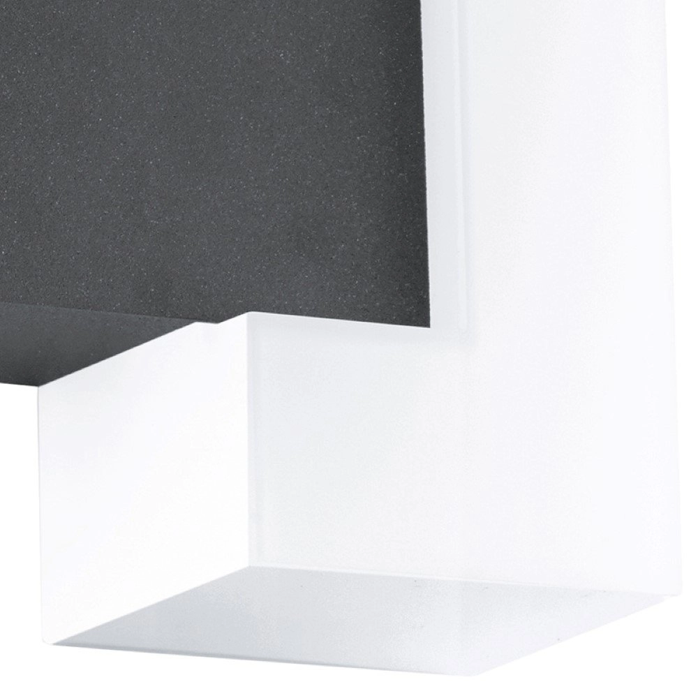 LED-Außenleuchte Sitia 18 cm schwarz mit weiß Eglo 9002759959883