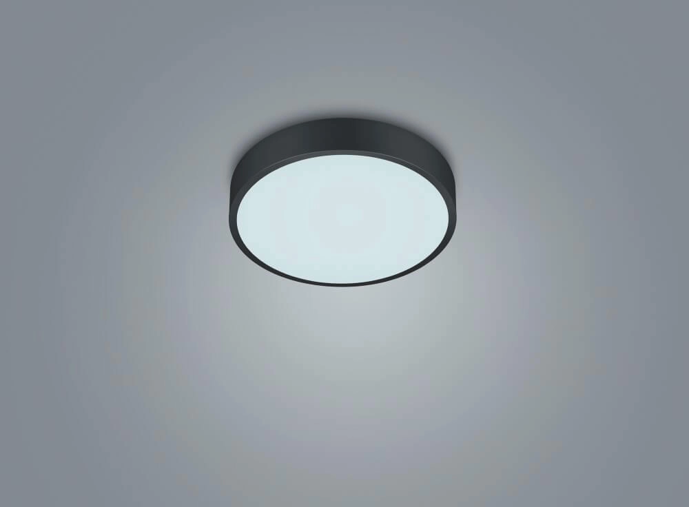 Schwarze Deckenlampe Waco Ø 31cm Trio 4017807525014