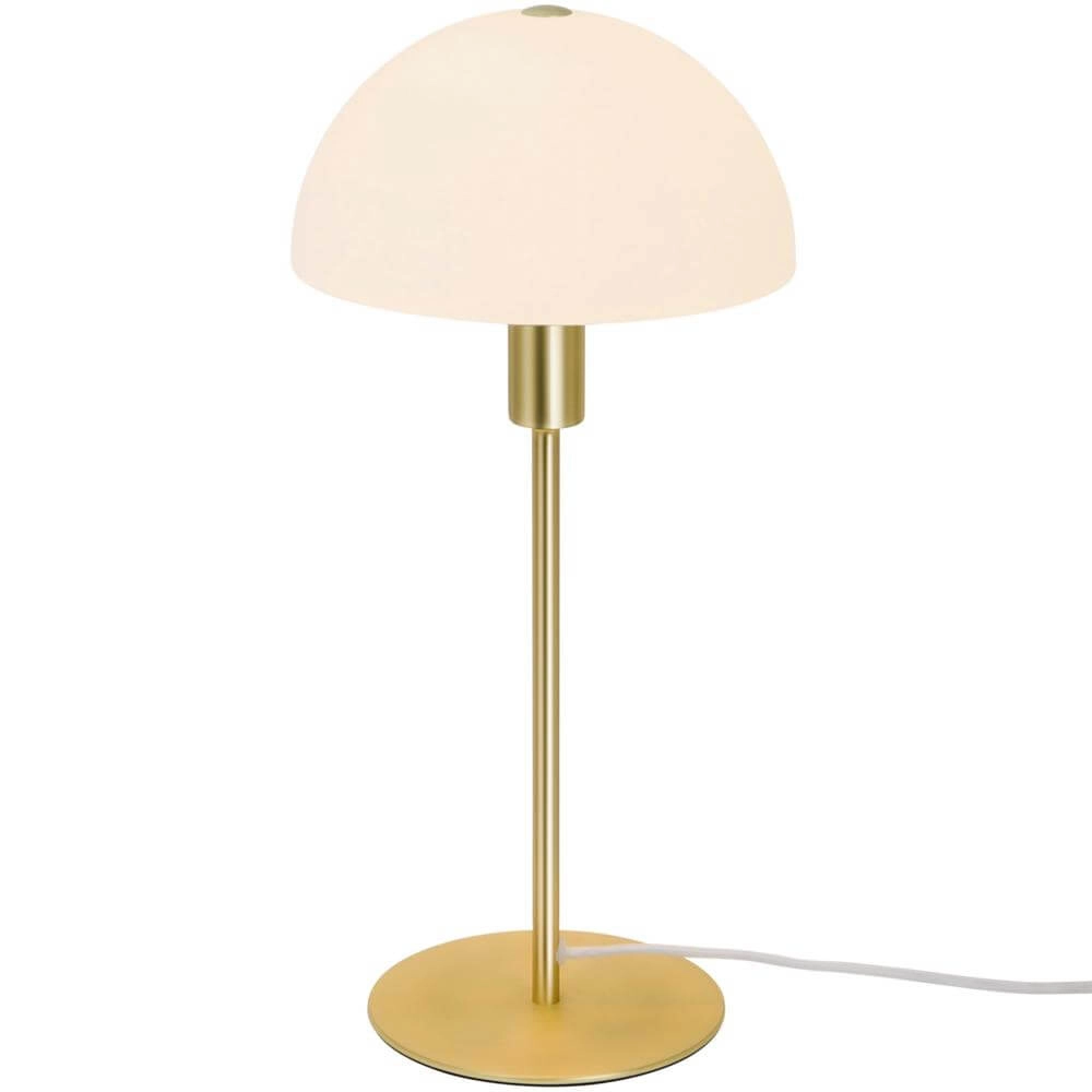 Tischlampe Ellen Messing mit Weiß Nordlux 5704924005503