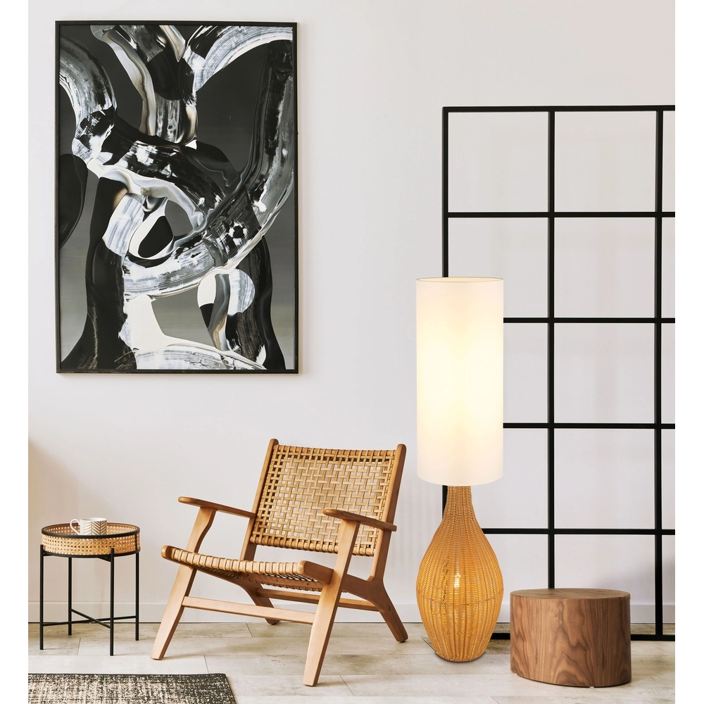 Skandinavische Stehlampe Anko Rattan Globo 9007371507993