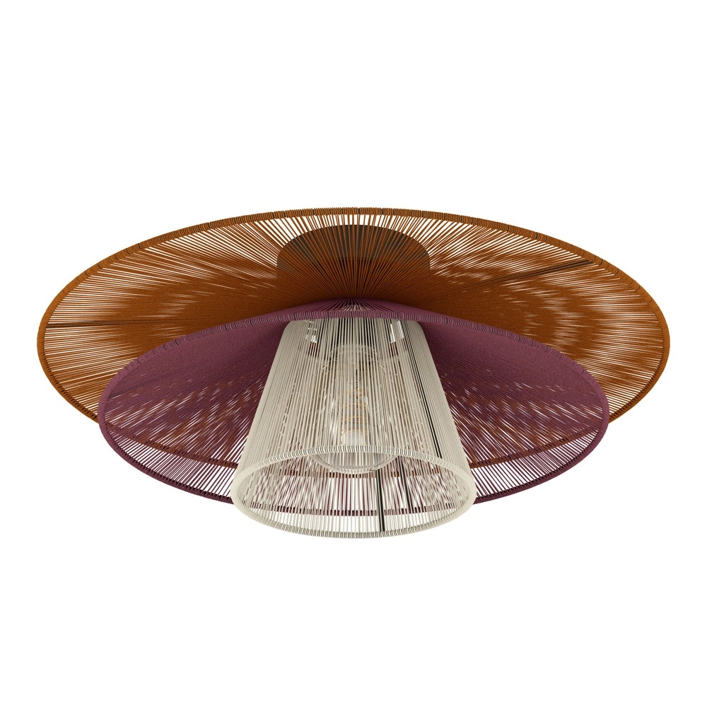 Drahtlampe Pignona Deckenfarben