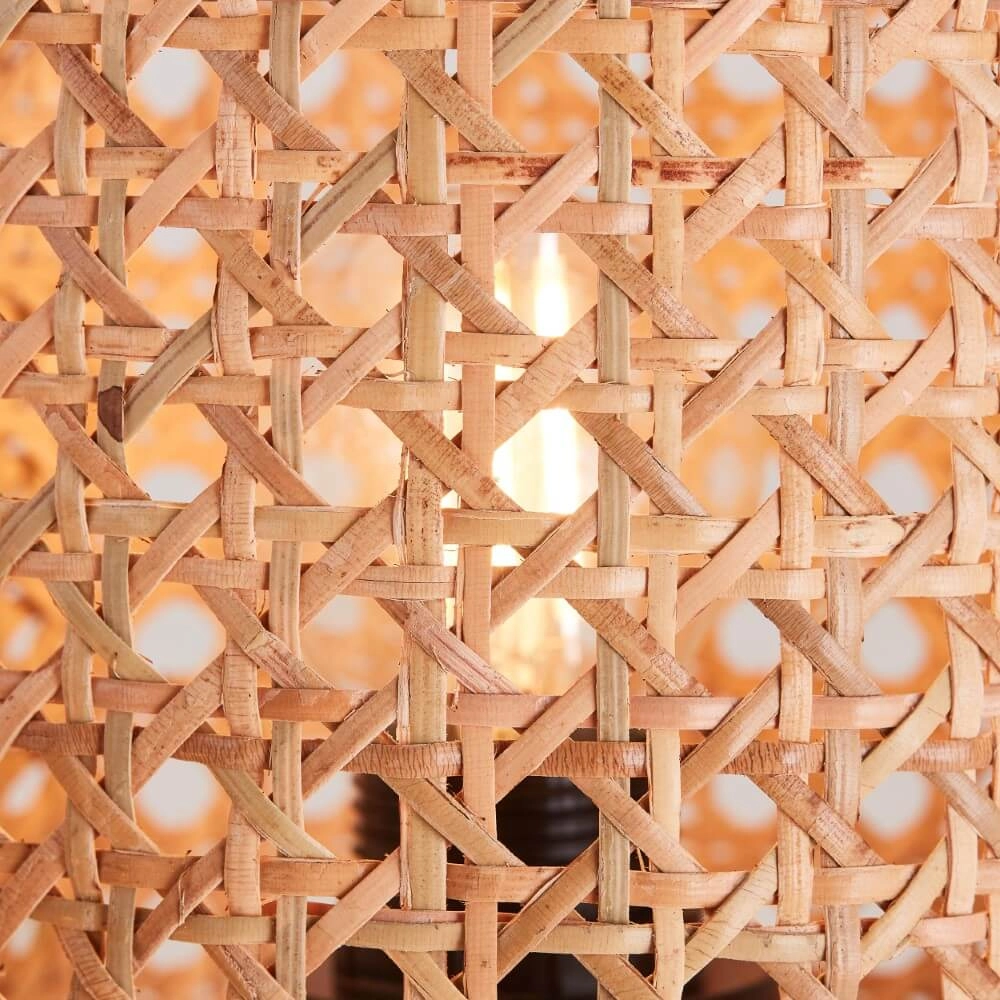 Deckenleuchte aus Rattan Wiley 3-flammig Brilliant 4004353396519