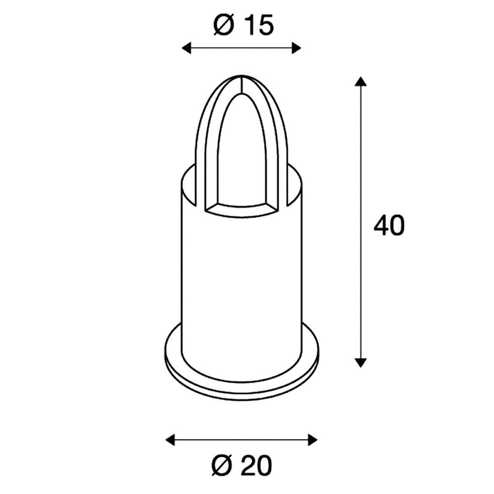 Terrasse Lampe Rusty Cone 40 SLV 4024163116251