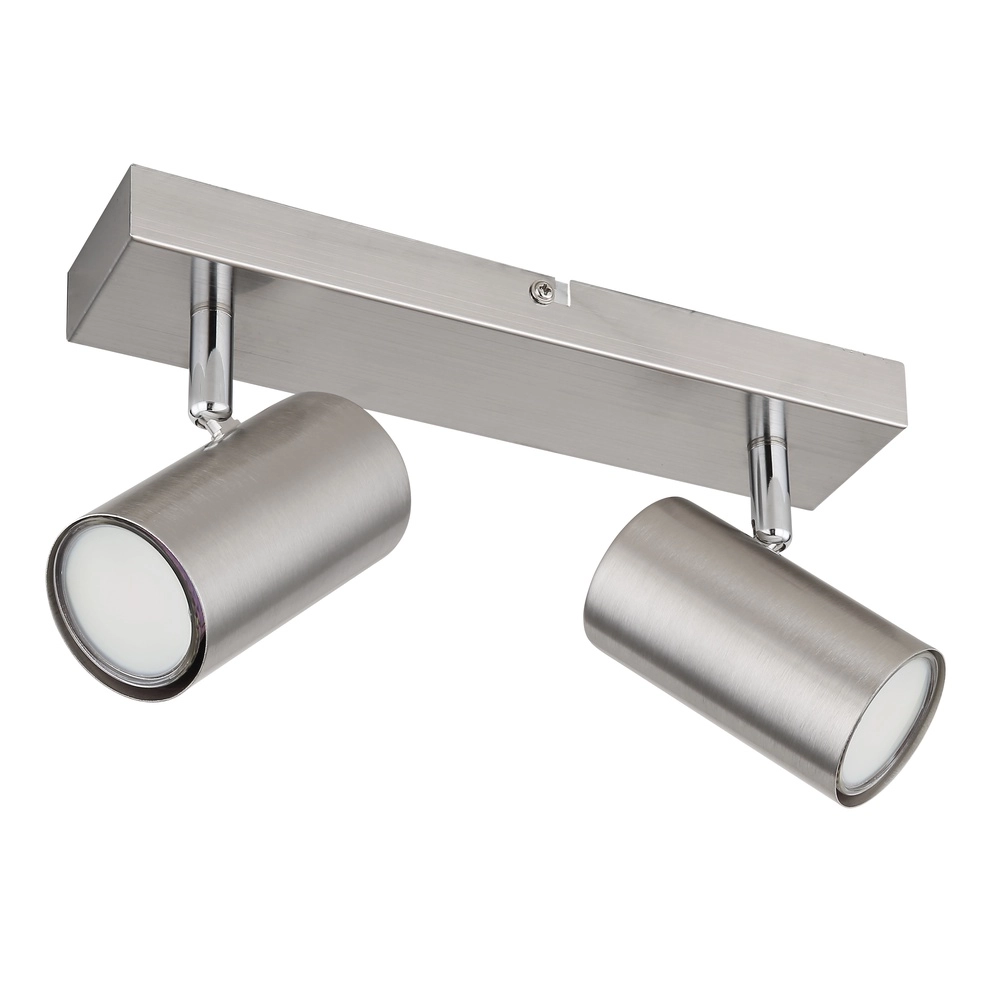 Deckenlampe 2-Leuchten Robby Nickel Globo 9007371439515