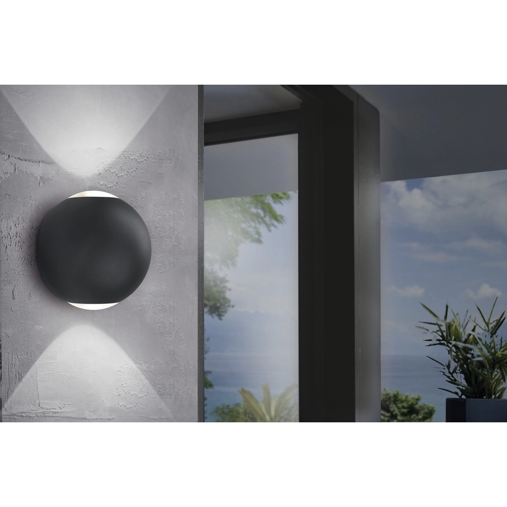 Elegante Wandlampe Abugo Schwarz Eglo 9002759755478