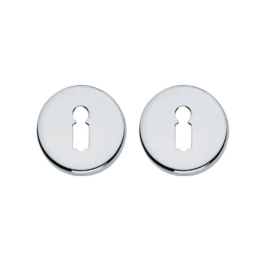 Set mit 2 Schlüsselrosetten Tira rund verchromt Intersteel 8714186648599