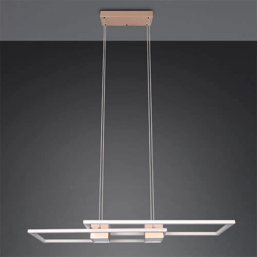 LED-Hängelampe Büro Albany rotes Kupfer Trio 4017807610352