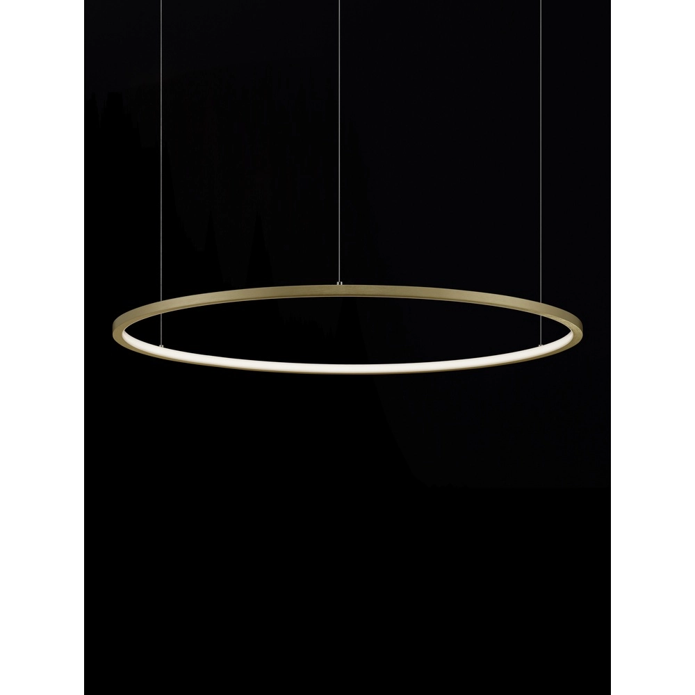Runde Pendelleuchte Tarquin gold Ø 80cm